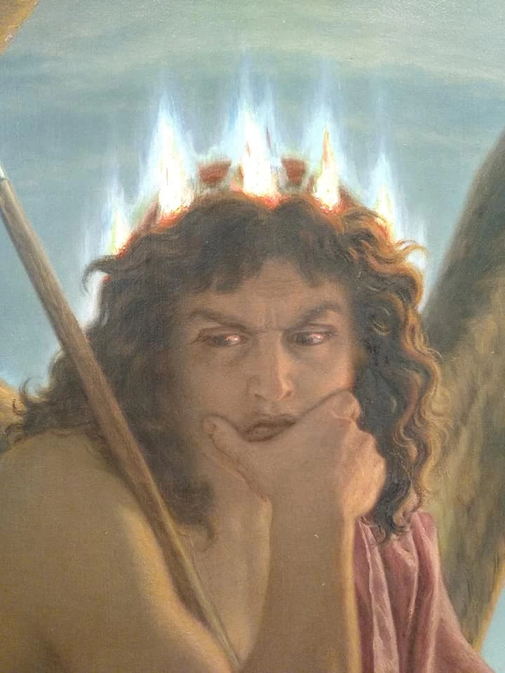 Satana osserva il sonno di Cristo - dettaglio